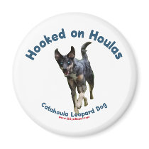 Hooked on Houlas Dogs Refrigerator Magnet