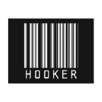 Hooker Bar Code postcards