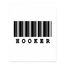 hooker barcode design posters
