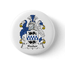 Hooker Family Crest buttons