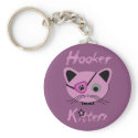 Hooker Kitten (eyepatch) keychains