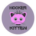 Hooker Kitten Logo stickers