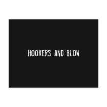 Hookers and Blow postcards