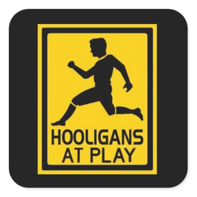 Hooligans At Play Sticker