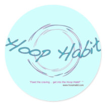 Hoop Habit _ Small Round Sticker
