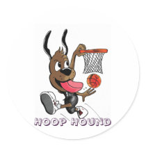 Hoop Hound sticker