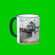Hooper Strait Lighthouse & Crab Dredging Boat mugs