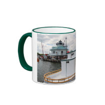 Hooper Strait Lighthouse & Crab Dredging Boat mugs