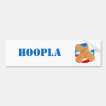 HOOPLA bumper sticker