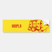 HOOPLA bumper sticker
