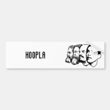 HOOPLA bumper sticker