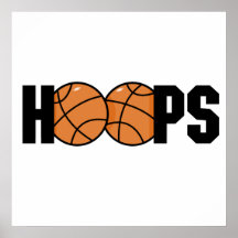 hoops basketball design print