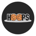 hoops basketball design stickers