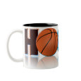 Hoops Basketball Two-Tone Mug