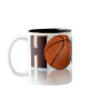 Hoops Basketball Two-Tone Mug