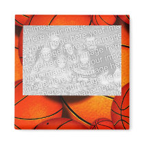 HOOPS: basketball Photo Magnet by sportyfun HOOPS: basketball Photo Magnet