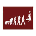 Hoops Basketball slam dunk evolution basketball Postcard