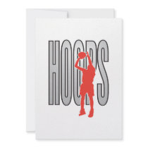 hoops personalized invites