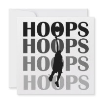 Hoops Silhouette T-shirts and Gifts Custom Invite