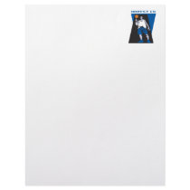 hoopster basketball vector design letterhead template