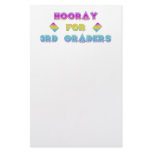 Hooray for 3rd Graders Stationery Design
