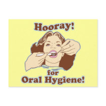Hooray for Oral Hygiene Postcard