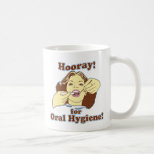 Hooray for Oral Hygiene Retro Mugs
