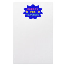Hooray for teachers! customized stationery