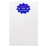 Hooray for teachers! customized stationery