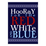 Hooray for the Red White and Blue 4th of July Personalized Invite