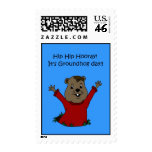 Hooray its Groundhog day stamp