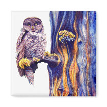 Hoo's Look'n Magnet by artbyjolyn Hoo's Look'n Magnet
