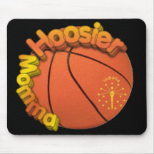 Hoosier Momma BASKETBALL FAN Mouse Pads