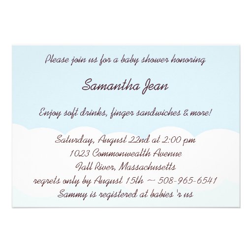 Hoot! Hoot! A baby girl is on her way! Invitation