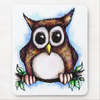 Hoot! Hoot! Owl mousepad