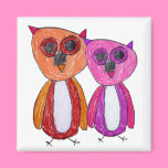 Hoot Hoot Owls Magnet