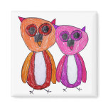 Hoot Hoot Owls Magnet