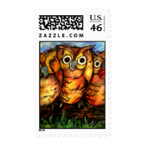 Hoot Owls stamps