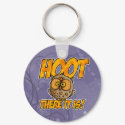 hoot there it is keychain