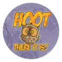 hoot there it is stickers