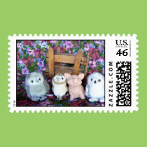 Hooties & Piggy stamps