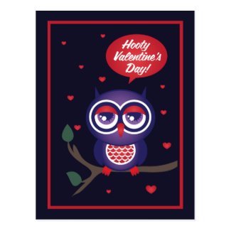 Hooty Valentine's Day Post Cards