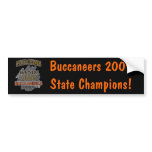 Hoover Buccaneers 2009 Alabama State Champs! Bumper Stickers
