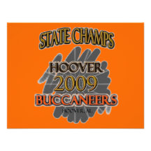 Hoover Buccaneers 2009 Alabama State Champs! Personalized Invites