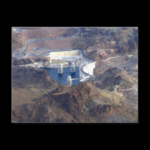 Hoover Dam Aerial Photo Postcards postcards