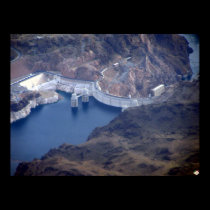 Hoover Dam Aerial Photo Poster Print posters
