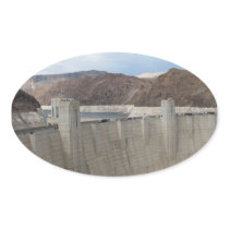 Hoover Dam Oval Sticker