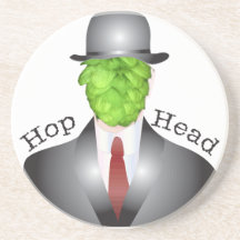 hop head beverage coasters