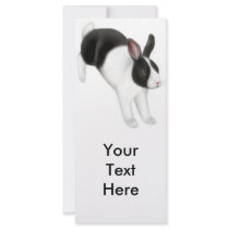 Hop to It Rabbit Rack Card rack cards by twopurringcats Hop to It Rabbit Rack Card rack cards
