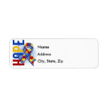 Hope 2 Autism Return Address Labels